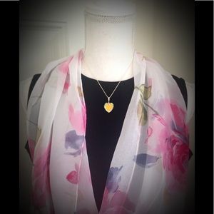 Swarovski crystal heart on Sterling Silver chain